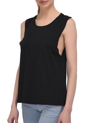 round neck melange tank top - 15569172 - Standard Image - 2
