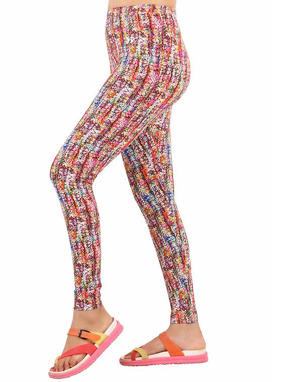 pink printed legging - 15569799 - Zoom Image - 2