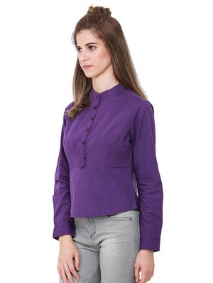 long sleeved buttoned detail top - 15570154 - Standard Image - 2