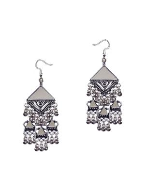 silver tone tribal earrings - 15572908 - Standard Image - 2