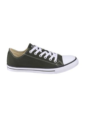 green Canvas lace up sneakers - 15573579 - Standard Image - 2