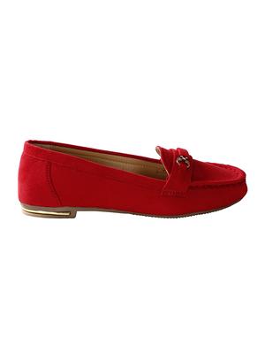 red slip on loafers - 15573832 - Standard Image - 2