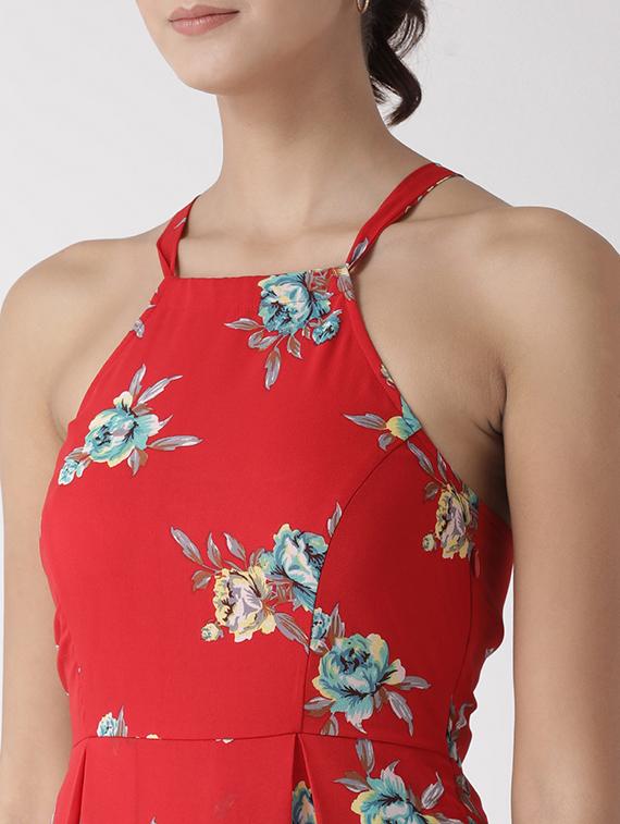 pleated halter neck dress - 15574037 - Zoom Image - 5