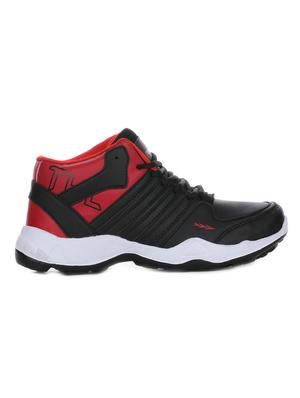 black leatherette sport shoes - 15575789 - Standard Image - 2