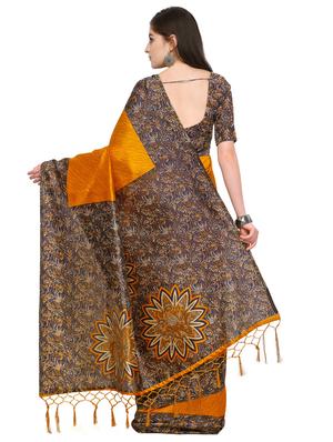 kalamkari printed mysore silk saree with blouse - 15576422 - Standard Image - 2