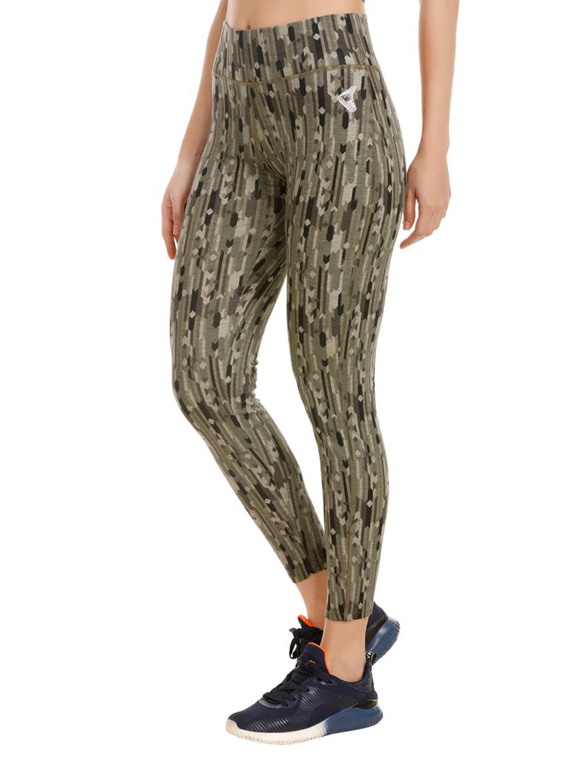 high waist printed track pant - 15577853 - Zoom Image - 2
