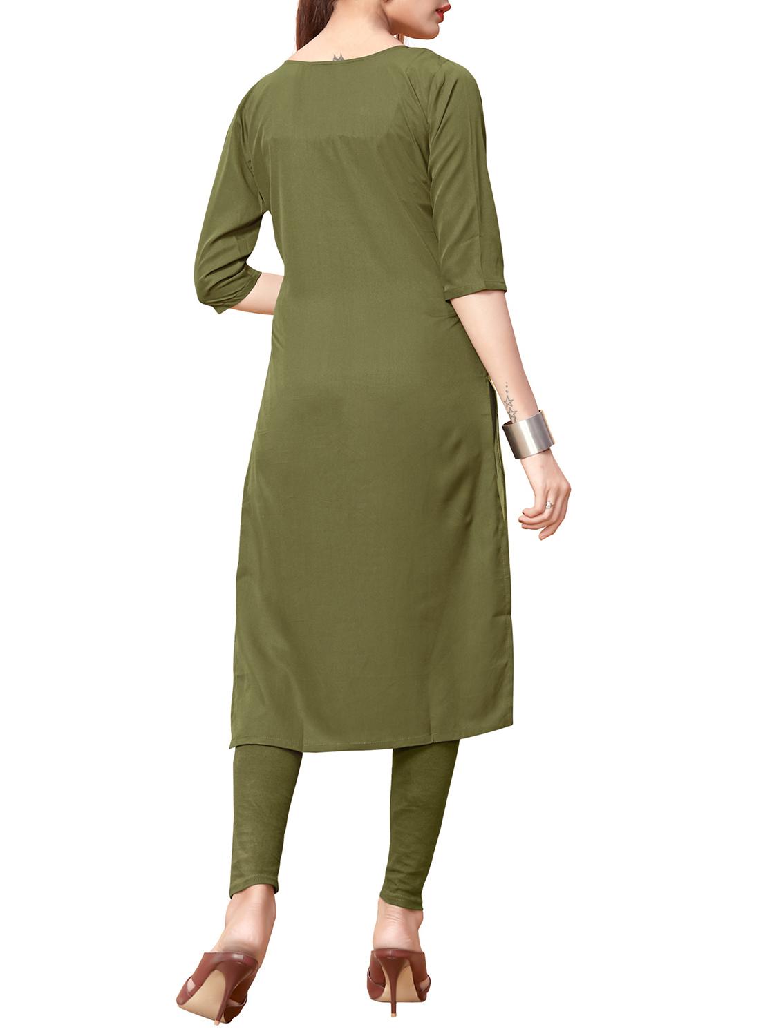 Digital print straight kurta - 15578827 - Zoom Image - 2