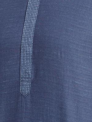 dark blue cotton short kurta - 15579162 - Standard Image - 5