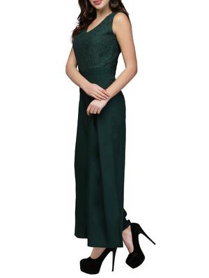 floral lace pleated jumpsuit - 15579897 - Standard Image - 2