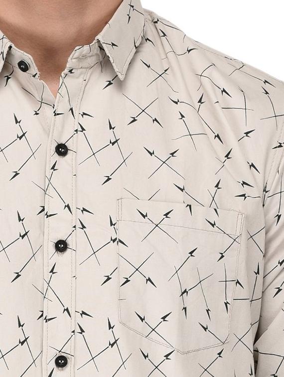 beige cotton casual shirt - 15581534 - Zoom Image - 5