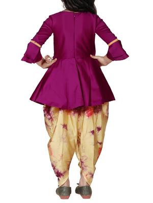 purple silk blend suit set - 15581866 - Standard Image - 2
