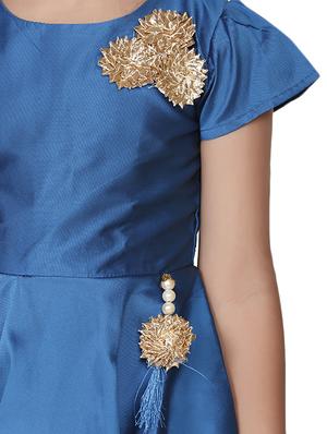 blue silk blend suit set - 15581868 - Standard Image - 5