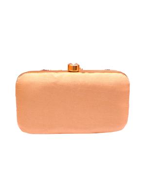 orange cotton polyester blend box clutch - 15582658 - Standard Image - 2