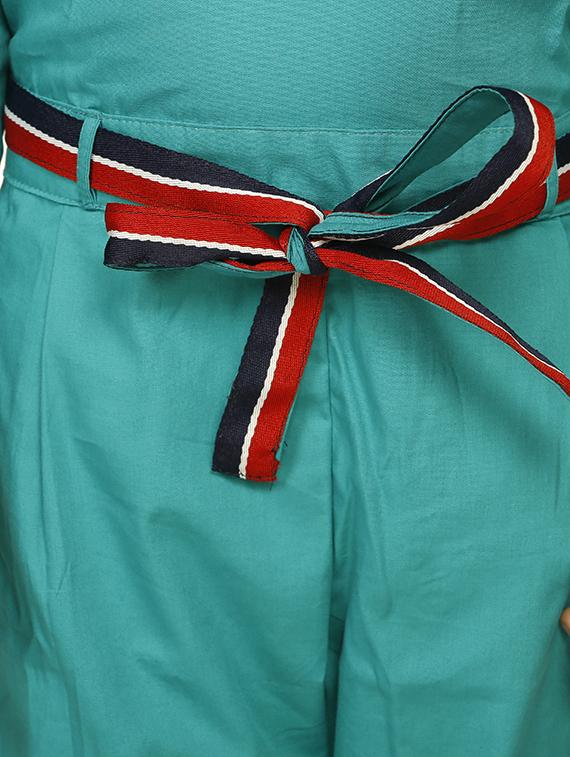 green cotton jumpsuit - 15582781 - Zoom Image - 5