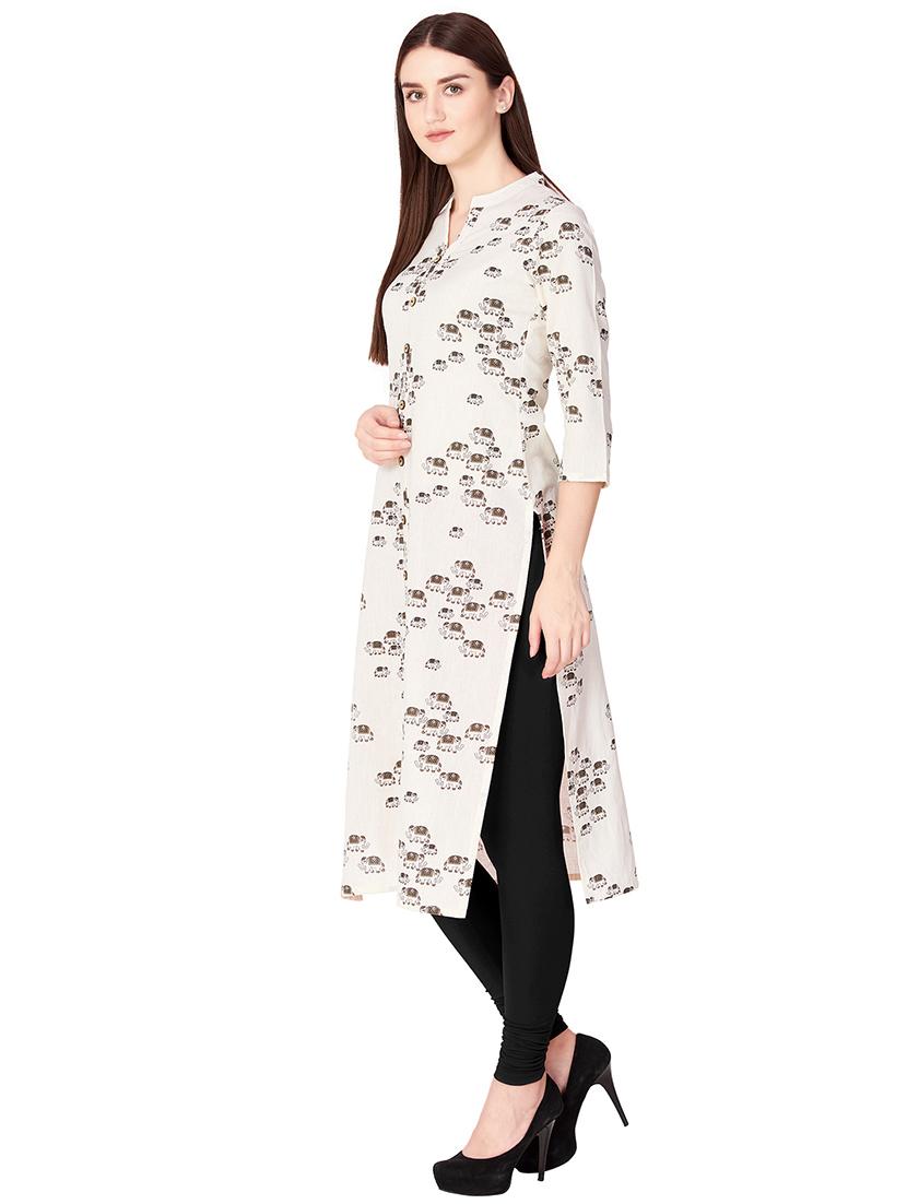 Printed straight kurta - 15583007 - Zoom Image - 2