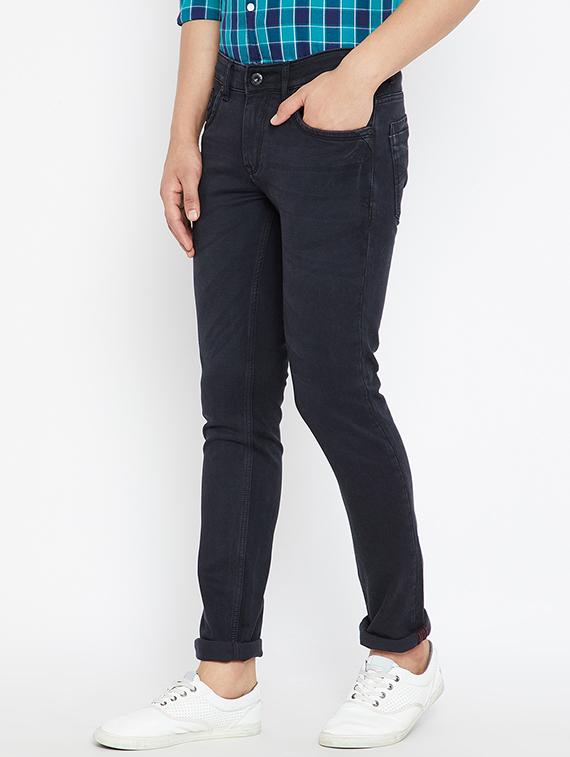 black denim plain jeans - 15583026 - Zoom Image - 2