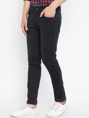 black denim plain jeans - 15583042 - Standard Image - 2