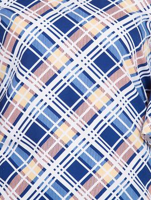 tassel tie-up checkered top - 15583348 - Standard Image - 5