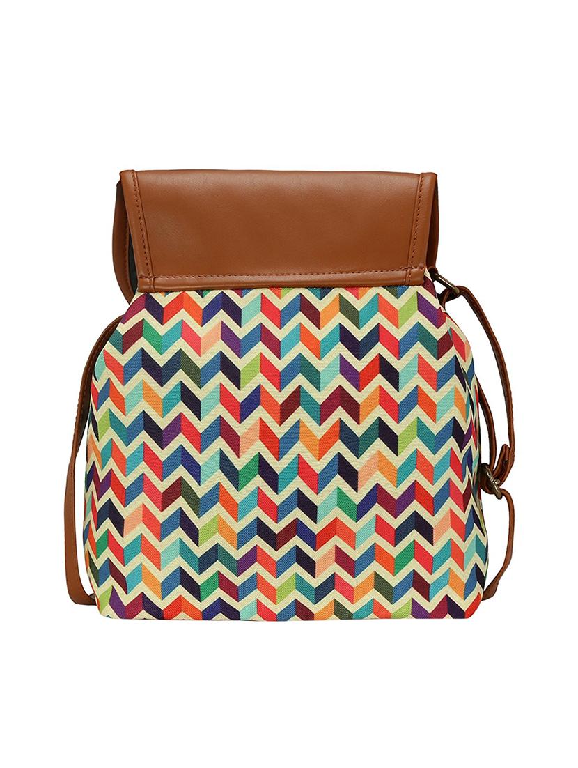 multi canvas regular sling bag - 15583891 - Zoom Image - 2