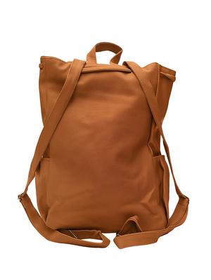 brown leatherette (pu) regular backpack - 15584058 - Standard Image - 2