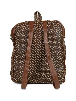 brown leatherette (pu) regular backpack - 15584063 - Standard Image - 2