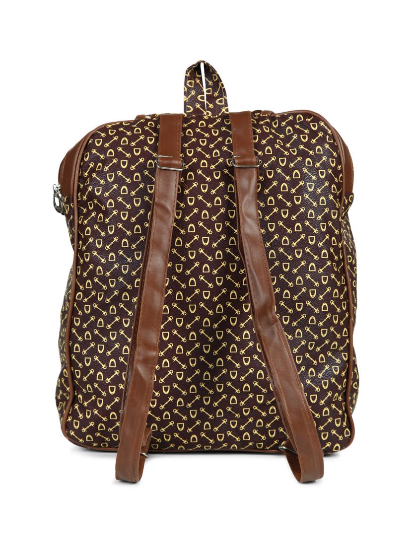 brown leatherette (pu) regular backpack - 15584063 - Zoom Image - 2