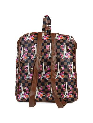 brown leatherette (pu) regular backpack - 15584064 - Standard Image - 2