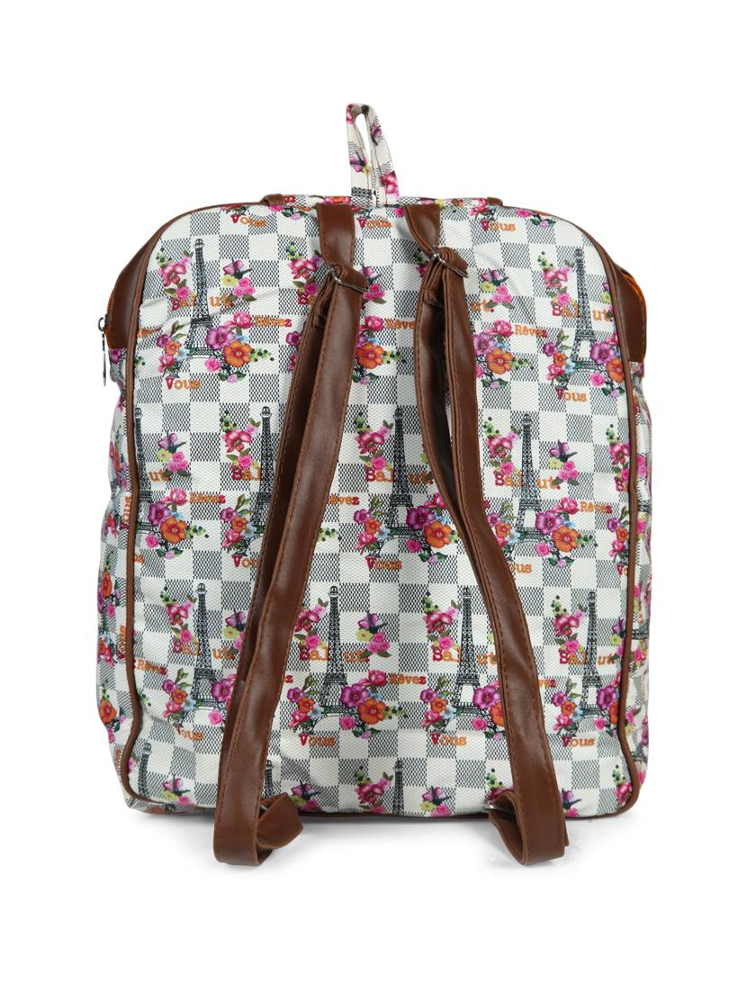 grey leatherette (pu) regular backpack - 15584065 - Zoom Image - 2