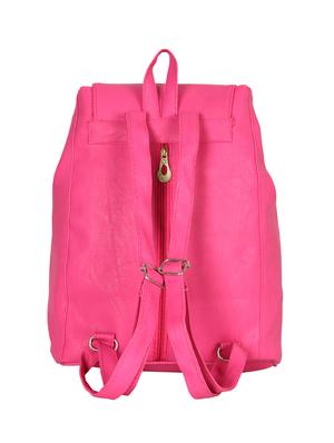 pink leatherette (pu) regular backpack - 15584077 - Standard Image - 2