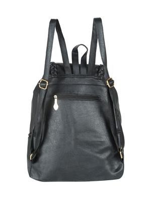 black leatherette (pu) regular backpack - 15584083 - Standard Image - 2