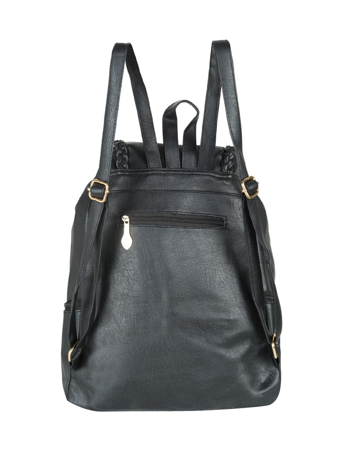 black leatherette (pu) regular backpack - 15584083 - Zoom Image - 2