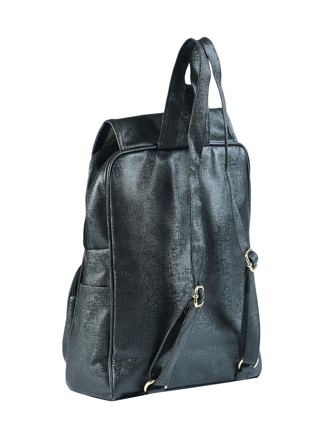 black leatherette (pu) fashion backpack - 15584085 - Zoom Image - 2