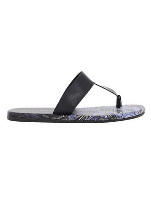 blue leatherette toe separator slippers - 15584676 - Standard Image - 2