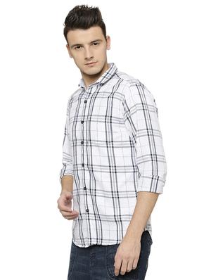 white cotton casual shirt - 15585081 - Standard Image - 2