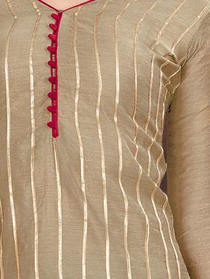 gota patti unstitched churidaar suit - 15585756 - Standard Image - 2
