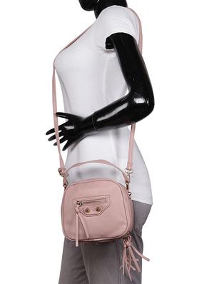 pink leatherette (pu) regular sling bag - 15586088 - Standard Image - 5