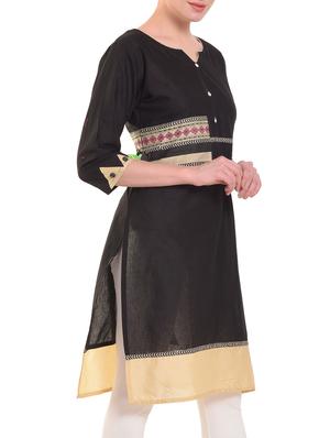 Straight patch work kurta - 15586314 - Standard Image - 2