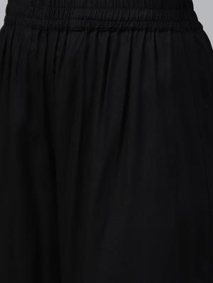 Foil printed kurta with palazzo set - 15586825 - Standard Image - 5