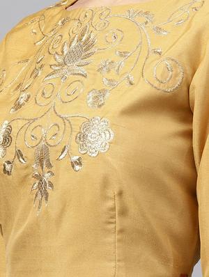 tonal embroidered crop blouse - 15586868 - Standard Image - 5