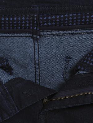 blue cotton blend plain jeans - 15587971 - Standard Image - 5