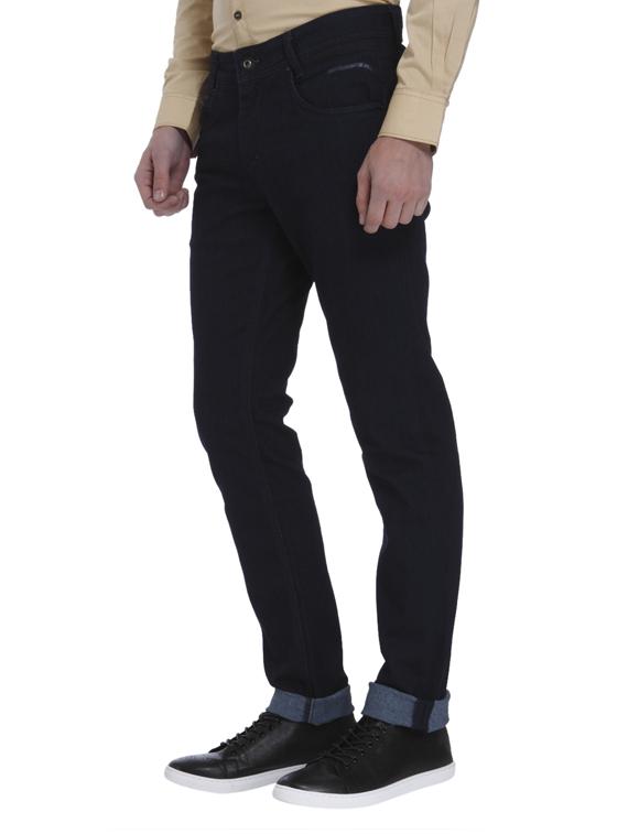 blue cotton blend plain jeans - 15587971 - Zoom Image - 2
