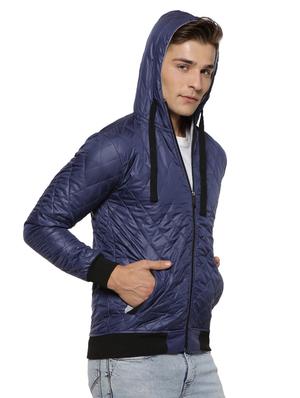 blue nylon quilted jacket - 15590307 - Standard Image - 2