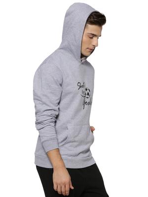 grey chest print sweatshirt - 15590353 - Standard Image - 2