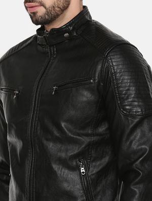 black leather biker jacket - 15601734 - Standard Image - 5