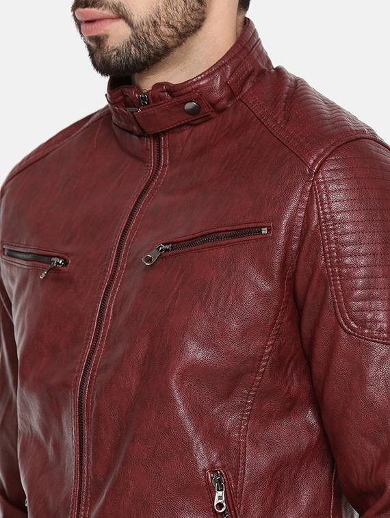 red leather biker jacket - 15601739 - Zoom Image - 5