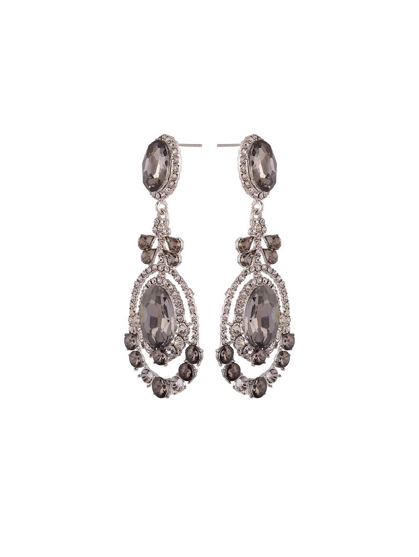 silver tone drop earrings - 15602049 - Zoom Image - 2