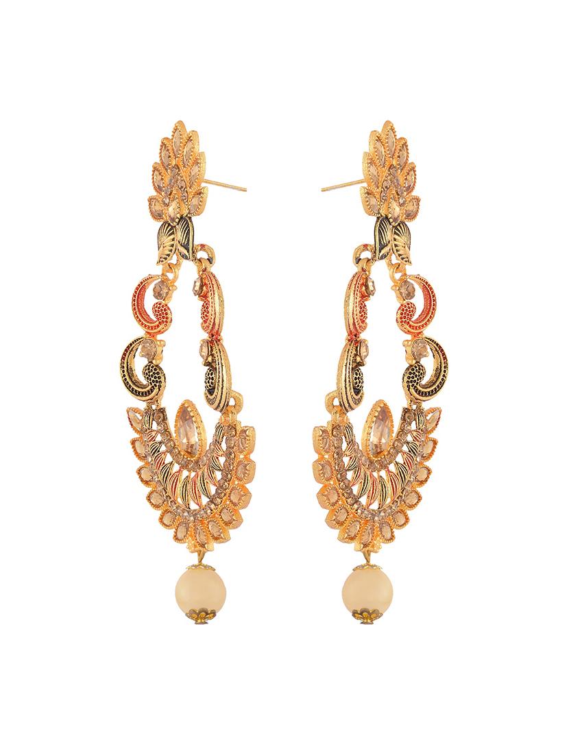 gold tone earrings - 15602204 - Zoom Image - 2