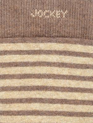 brown cotton above ankle length socks - 15604299 - Standard Image - 5
