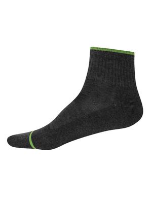 grey cotton ankle length socks - 15604325 - Standard Image - 2
