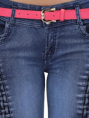 basket weave low waist jeans - 15604534 - Standard Image - 5